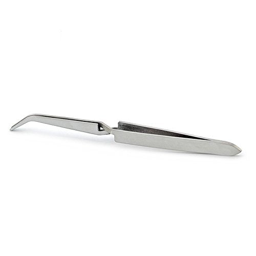 KADS Self-Closing Nail Sculpture Tweezer Curved Stainless Steel Clamp for C-Curve Acrylic Shaping