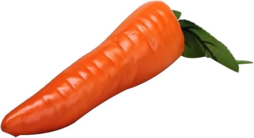 Artificial Carrots Set of 10 Lifelike Fake Vegetables for Home Decor