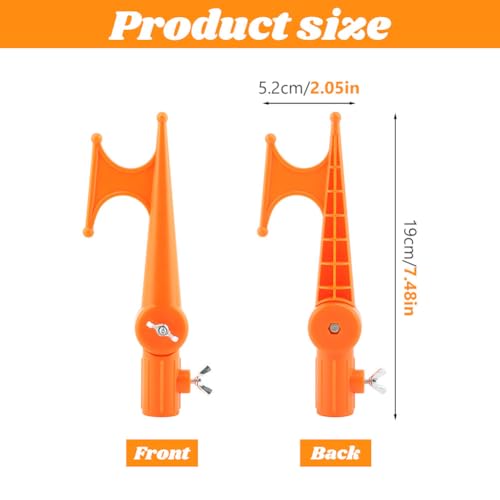 Adjustable Utility Hook for Extension Poles - Multi-Purpose Light Hanging