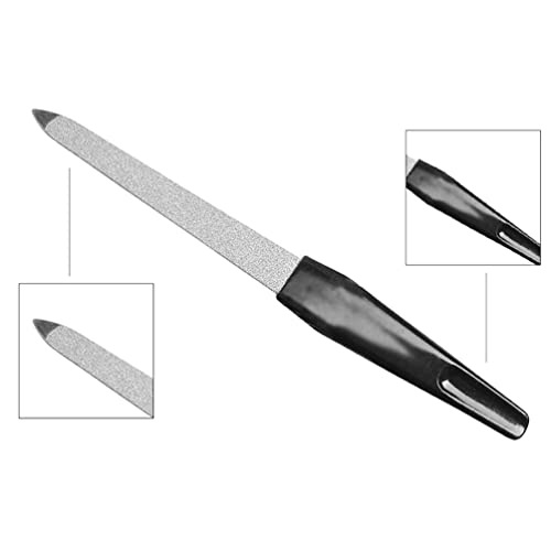 Pinkees Stainless Steel Sapphire Nail File 5 Inch 3 Pack