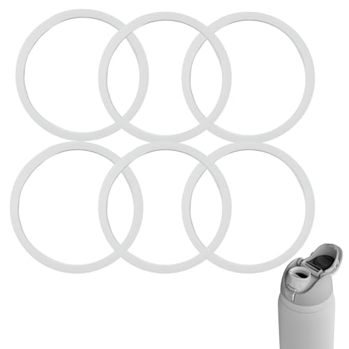 6 Pcs Bottle O Seal Ring Replacement Compatible with Owala FreeSip, Rubber Lid Gasket Replacement Bottle Accessories for Owala, Silicone Lid Seal O Ring Sealing Gaskets Replacement Parts for Owala