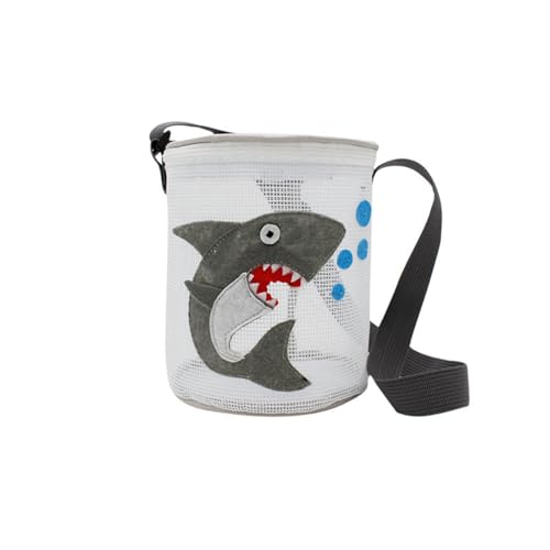 Shark Mesh Beach Bag with Zipper - Sand-Free Toy Organizer for Kids