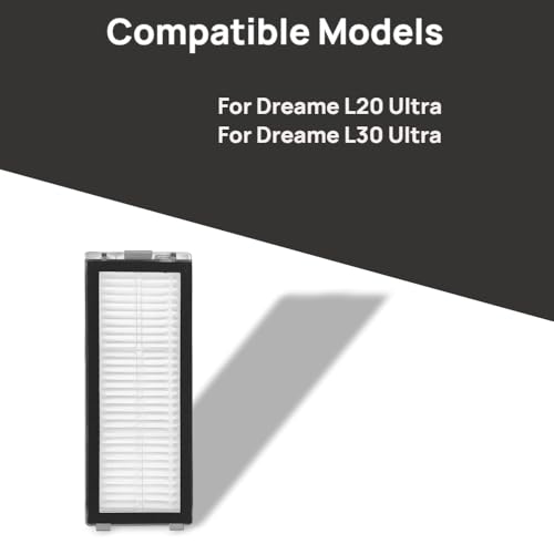 4-Pack HEPA Filters for Dreame L20 Ultra & L30 Ultra Robot Vacuums