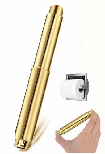 Stainless Steel Toilet Paper Holder Replacement Rod - Gold, 6.5" to 4.33"