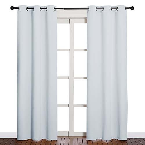 NICETOWN Light Grey Blackout Curtains 42"x84" - 2 Panels