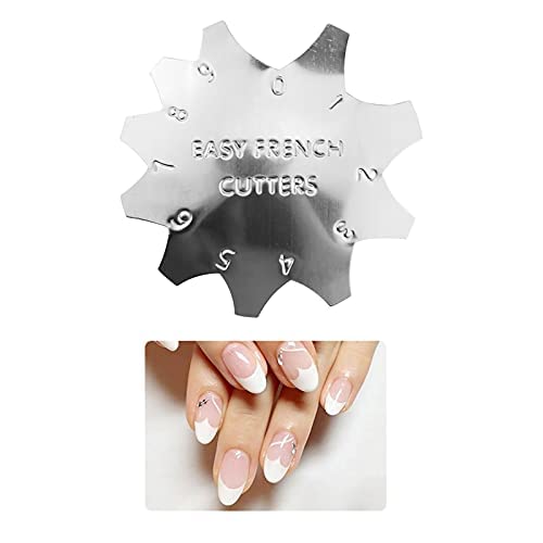 Honey Joy V Shaped French Manicure Cutter Stainless Steel Nail Tool