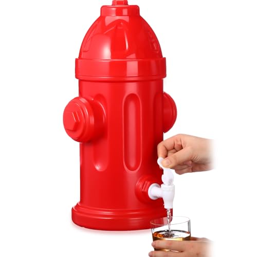Fire Hydrant Drink Dispenser - 1.5 Gallon Party Beverage Dispenser for Firefighter Theme