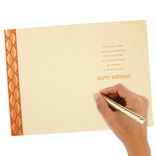 Hallmark Romantic Birthday Card for Husband/Boyfriend - With You Beside Me