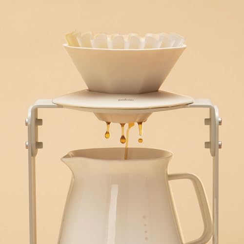 Palatti 185 Basket Coffee Paper Filters, 100 Count for 2-4 Cup Drippers