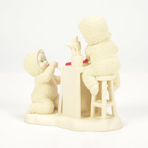 Snowbabies Christmas Figurine Set - Handmade Santa Portrait Collectible