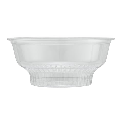 Restaurantware-RW Base 5 Ounce Round Ice Cream Cups, 500 Disposable Parfait Cups - Lids Sold Separately, Premium, Clear Plastic Dessert Cup, Serve Frozen Yogurt, Mousse, Pudding, Great For Parties