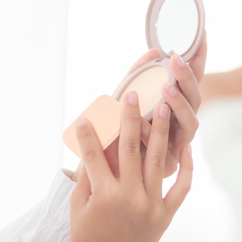 Yuntop 2 Pcs Square Makeup Sponges with Travel Case for Wet and Dry Use