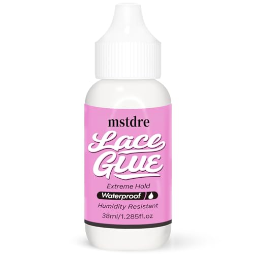 Mstdre Lace Wig Glue Extreme Hold Invisible Waterproof Adhesive 1.285 oz