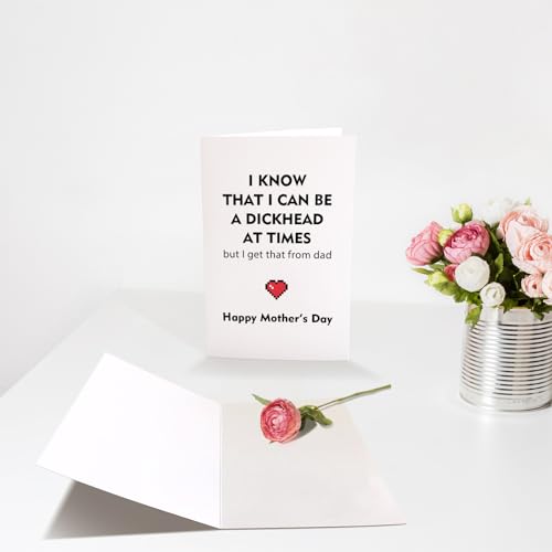 Funny Snarky Mother's Day Card for Mom from Son or Daughter