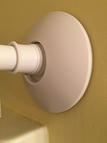 Safety Innovations Shower Curtain Rod Mount - Non-Slip Wall Protector, 2 Pack