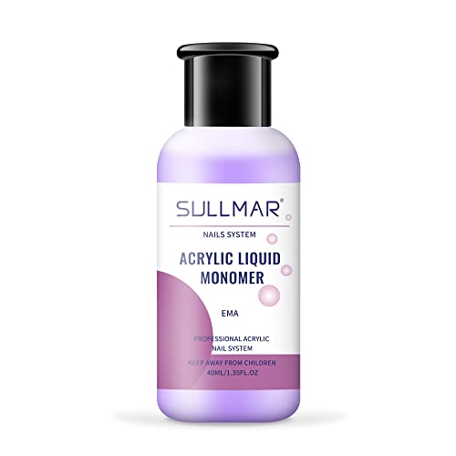 SULLMAR Acrylic Nail Liquid Monomer 40ml Non-Yellowing