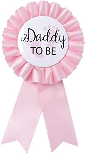 Mom to Be Sash & Daddy to Be Badge Pins Set - Baby Shower Essentials