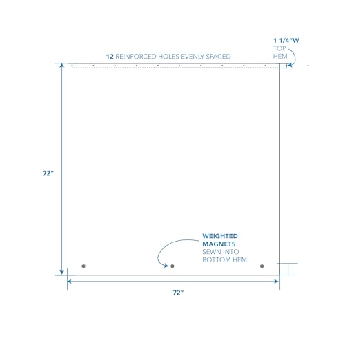iDesign PEVA Waterproof Shower Curtain Liner - 72" x 72"