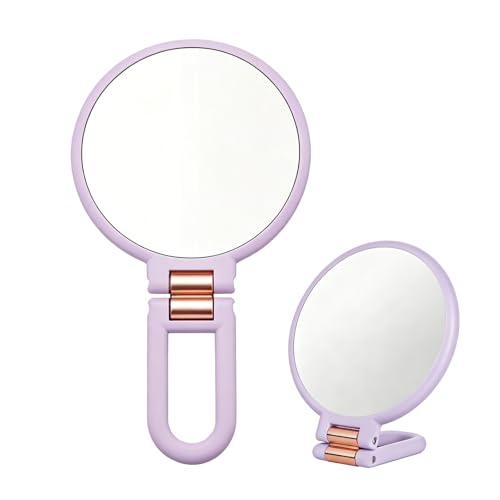 Double Sided 30X Magnifying Hand Mirror - Portable Makeup Tool
