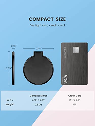 MOMIRA 12-Pack Compact Mirrors, 2.4” Mini Size, 4 Colors