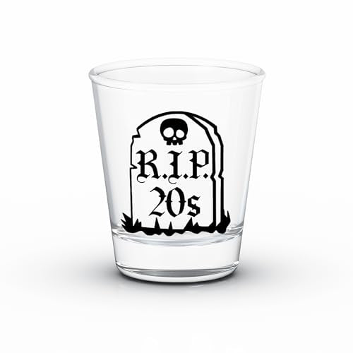 RIP 20s 2oz Shot Glass - 30th Birthday Gift for Her | JUSTOTRY