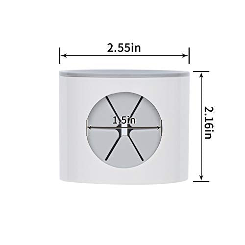 Wall-Mounted Electric Toothbrush Holder - Grey Space-Saving Organizer