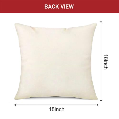 NIGHTWISH Christmas Pillow Covers Set of 4 - 18x18 Holiday Decor