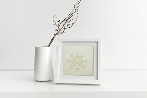 Greenhandshake Christmas Quilling Card 3D Collection Snowflake Handmade Greeting Card for All Occasions