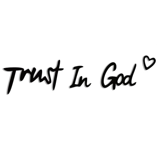 Trust in God Wall Art - 22.8"L x 5.8"W Christian Decor