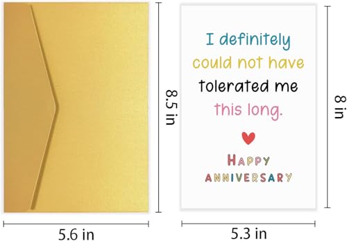 Funny Anniversary Card for Husband & Boyfriend - Cheeky Love Note