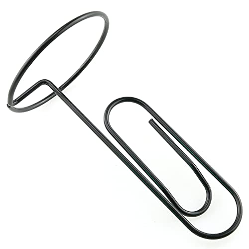 Black Office Paper Clip Holder Organizer for Desk & Memos