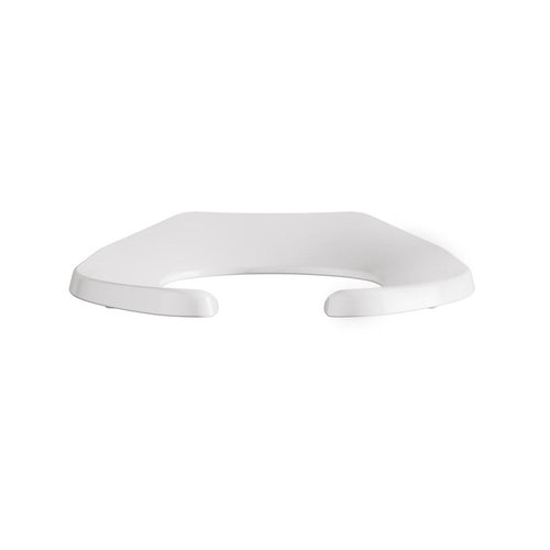 American Standard 5901100.020 Commercial Elongated Open Front Toilet Seat with Stainless Steel Hinge, White