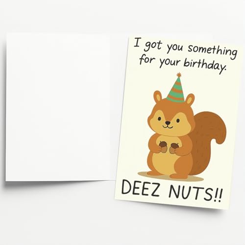 Funny Birthday Card for Husband and Boyfriend with Red Envelope