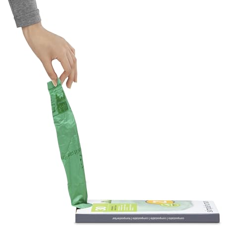 simplehuman 60 Pack Code Z Compostable Trash Bag Liners 4L Fit for Caddy, Plant-Based PVOH
