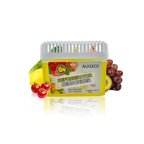 AUGKOI Diatomaceous Earth Fridge Deodorizer Gel, 5.29 oz