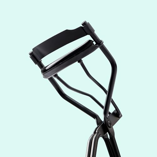 Amazon Essentials Eyelash Curler with Thick Cushion Pads, Sleek Black