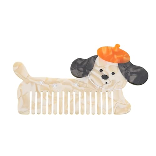 Wide Tooth Hair Comb Cellulose Acetate Detangling Comb for Curly Hair