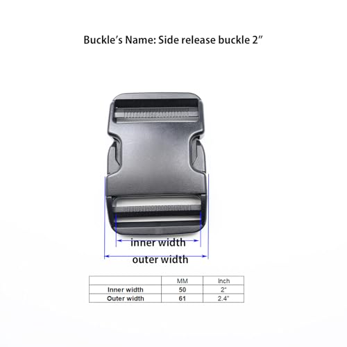 Heavy Duty Plastic Side Release Buckles & Strap Clips Replacement
