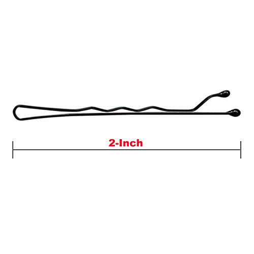ScivoKaval Black Bobby Pins 100 Count with Storage Case
