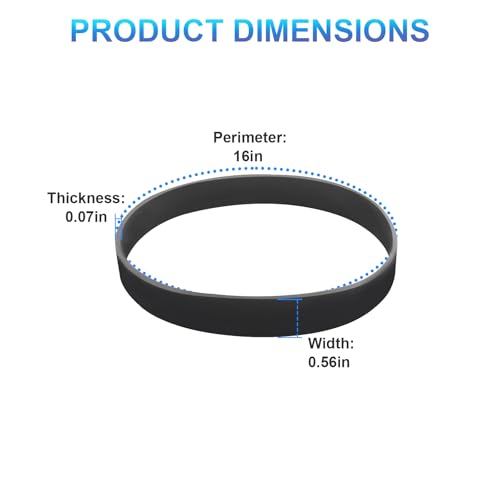 Replacement Vacuum Belts for Hoover Self Propelled Cleaners - 2 Pack