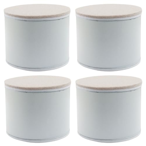 Piutouyar 4 Pcs Round Self-Adhesive Furniture Risers - 2.36 Inch Height