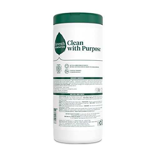 Seventh Generation Multi-Surface Cleaning Wipes, Garden Mint, 35 Count