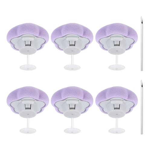 Purple Flower Shape Duvet Clips - 6Pcs Soft Pin Comforter Holders