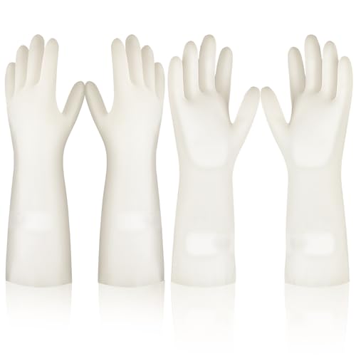 Medium Nitrile Cleaning Gloves - 15 Inch, Reusable & Hypoallergenic