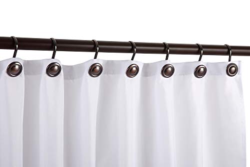 CHICTIE Oil Rubbed Bronze Shower Curtain Hooks - Set of 12 Rustproof Rings