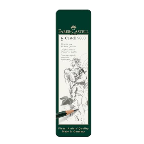 Faber-Castell Castell 9000 Art Set - 6 Premium Graphite Pencils