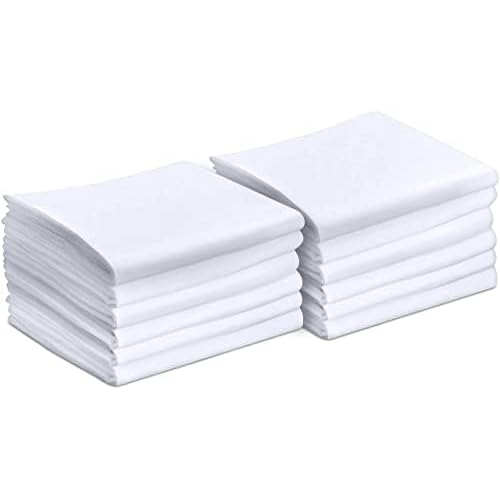 Utopia Bedding Standard Pillow Cases - 12 Pack - Envelope Closure - Soft Brushed Microfiber Fabric - Shrinkage and Fade Resistant Pillow Covers Standard Size 20 X 26 Inches (Standard, White)