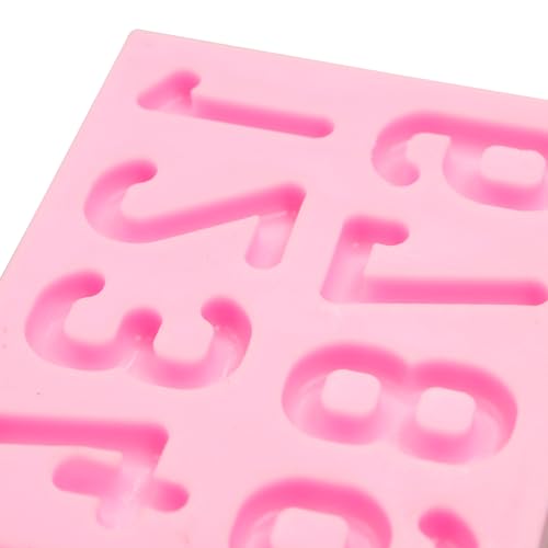 3D Silicone Number Molds 0-9 for Cake Decoration & Crafts