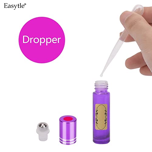 Easytle Essential Oil Opener Tool Set with Droppers Funnels and Labels