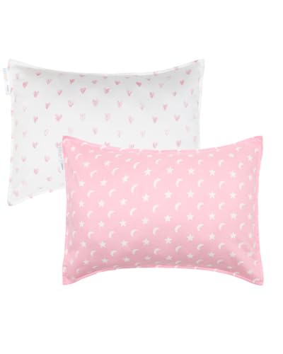 ALVABABY Toddler Pillowcases 100% Cotton - 2 Pack for Kids